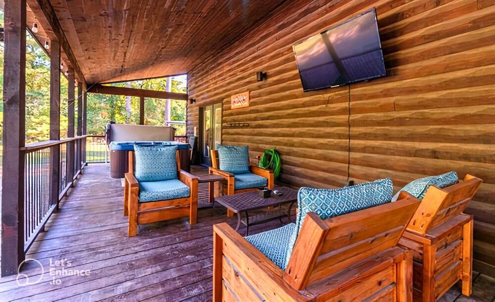 4Br/3Bth Family Cabin With A Hot Tub, Sleeps 14 Broken Bow Kültér fotó